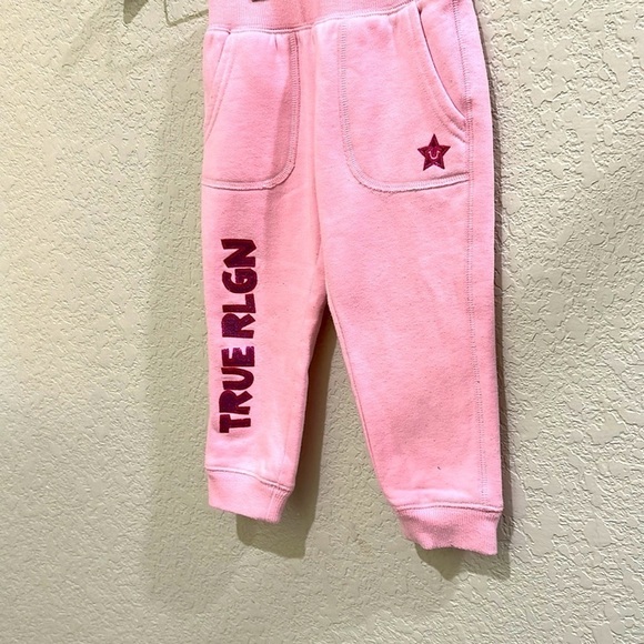 ▶️True Religion◀️ toddler girl sweat pants size 24m - Picture 5 of 7